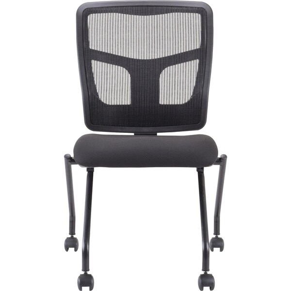 Lorell Chair, Fabric Seat, Mesh Back, Metal Frame, PK2 - 84385
