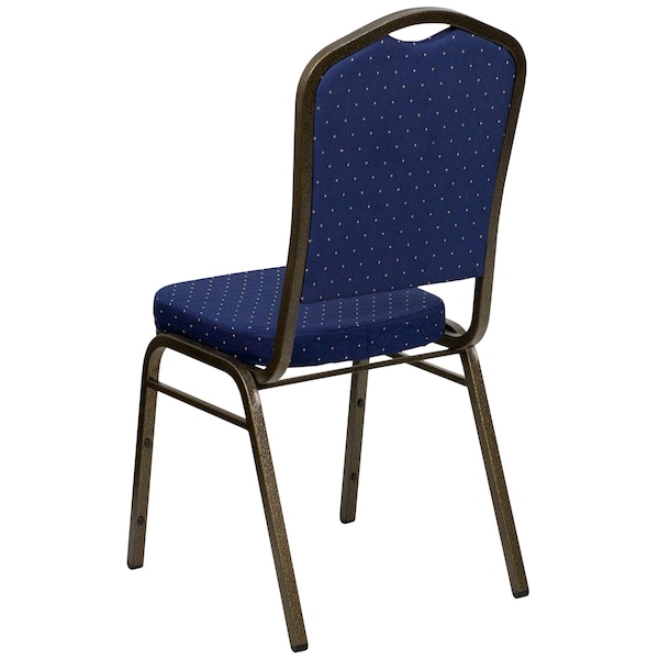 Flash Furniture Hercules Banquet Chair, Blue Back, 17-1/4 in W 20-1/4" L 38" H, Fabric Seat - FD-C01-GOLDVEIN-S0810-GG