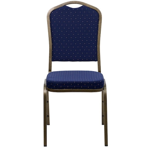 Flash Furniture Hercules Banquet Chair, Blue Back, 17-1/4 in W 20-1/4" L 38" H, Fabric Seat - FD-C01-GOLDVEIN-S0810-GG