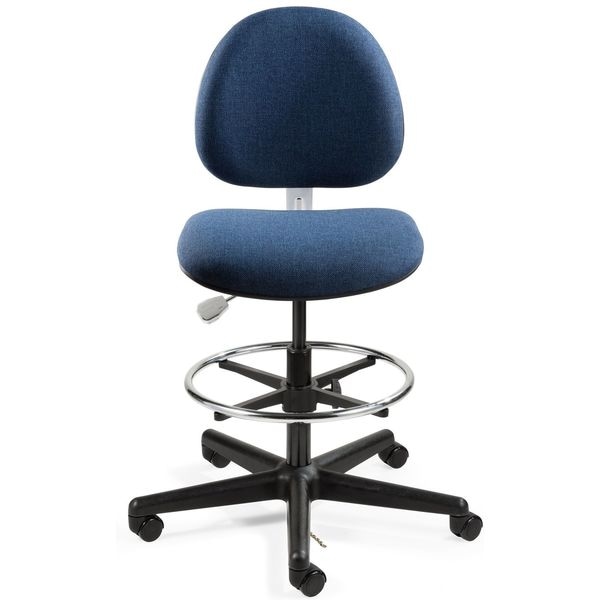 Bevco Task Chairs, 21 in to 28-1/2 in Height, Navy Blue - V830SHC