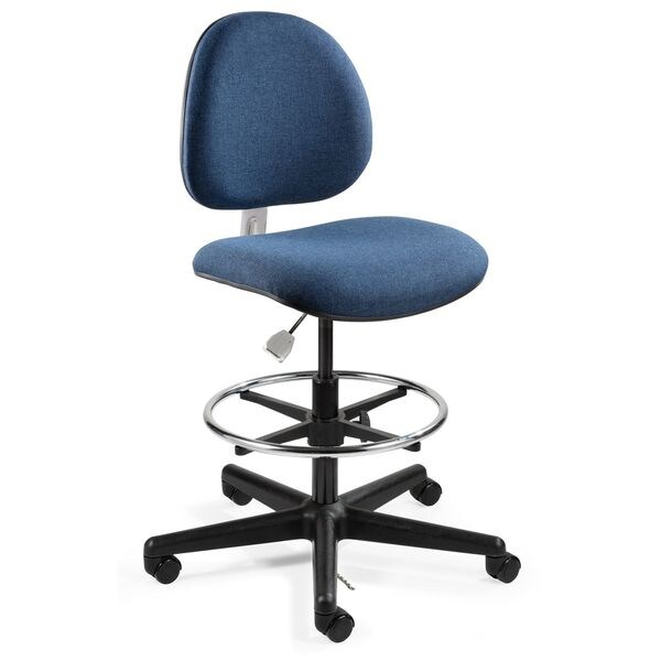 Bevco Task Chairs, 21 in to 28-1/2 in Height, Navy Blue - V830SHC