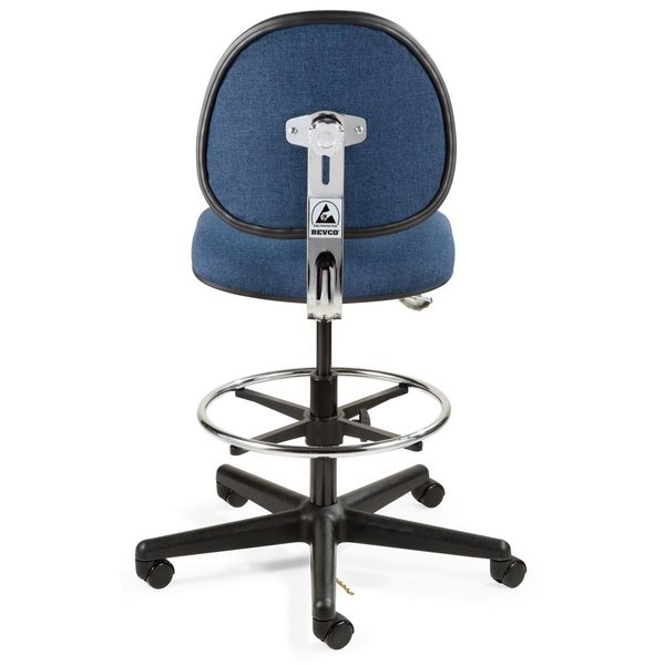 Bevco Task Chairs, 21 in to 28-1/2 in Height, Navy Blue - V830SHC