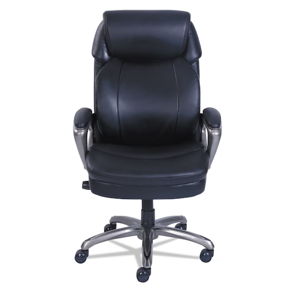 Sertapedic Cosset High-Back Executive Chair, Supports up to 275 lbs., Black/Slate - 48965