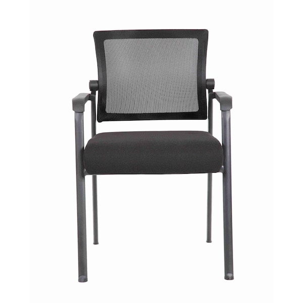 Boss Office Products Black Seat, 24 W 23 L 35.5 H, Mesh Seat - B6889-BK