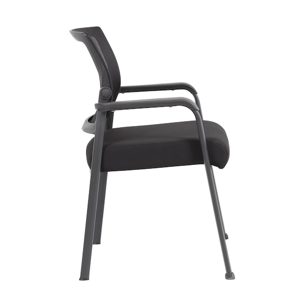 Boss Office Products Black Seat, 24 W 23 L 35.5 H, Mesh Seat - B6889-BK