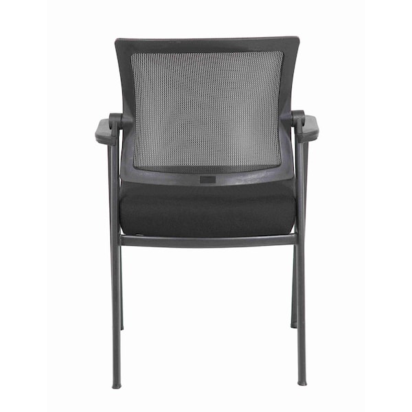 Boss Office Products Black Seat, 24 W 23 L 35.5 H, Mesh Seat - B6889-BK