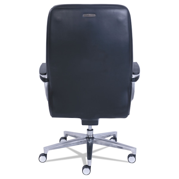 La-Z-Boy Commercial 2000 High-Back Executive Chair, To 300 lbs., Black/Silver - 48958