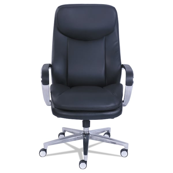 La-Z-Boy Commercial 2000 High-Back Executive Chair, To 300 lbs., Black/Silver - 48958