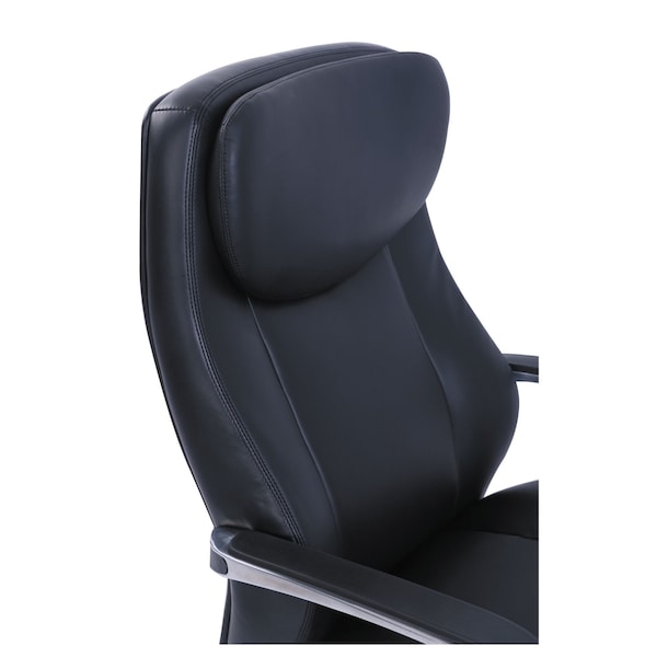 La-Z-Boy Commercial 2000 High-Back Executive Chair, To 300 lbs., Black/Silver - 48958