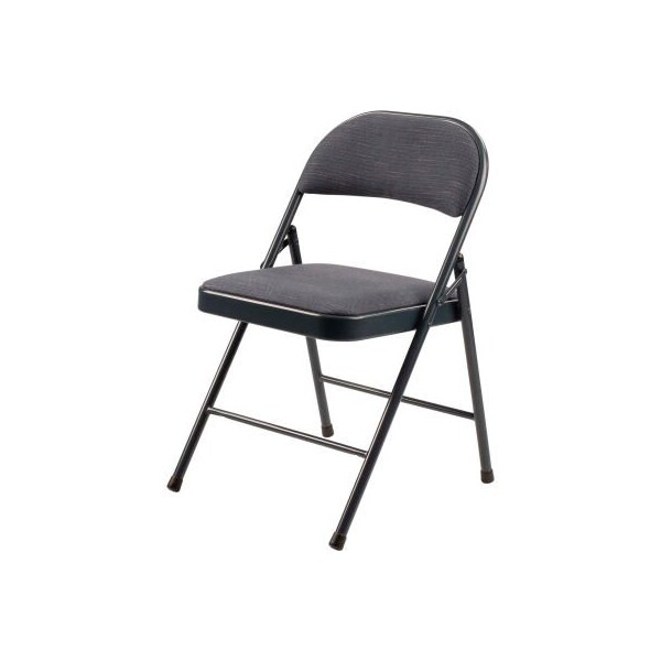 National Public Seating NPS Commercialine Fabric Padded Folding Chair - Star Trail Blue - 900 Series - Pack of 4 - 974