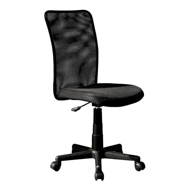 Direct Wicker Black Breathable Mesh Task Office Chair with Back - UBS-RTA-9300B-BK