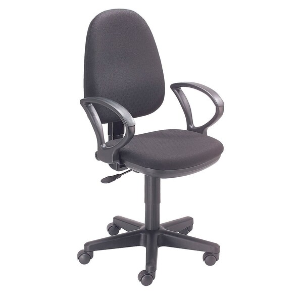 Global Industrial Ergonomic Multifunctional Chair, Fabric Upholstery, Black - 506751BK