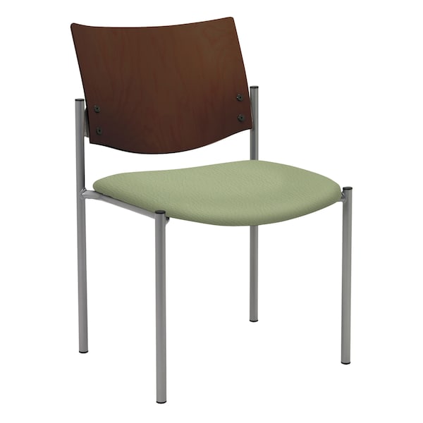 Kfi Evolve Side/Guest Chair, Wood Back, 19 in W 18-1/2" L 31-1/2" H - 1310SL-SP32-PIMENTO