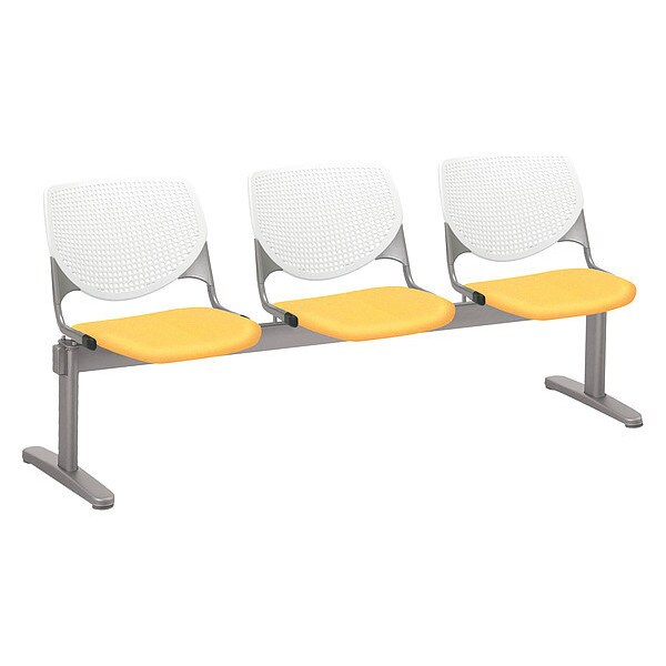 Kfi Kool Beam Seat Beam Seating, Daffodil Back, 71 in W 22" L 31" H - 2300BEAM3-P08-DAFFODIL