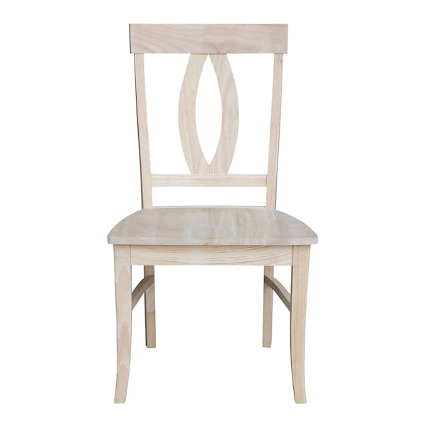 International Concepts Set of 2 Verona Chairs, Unfinished - C-170P