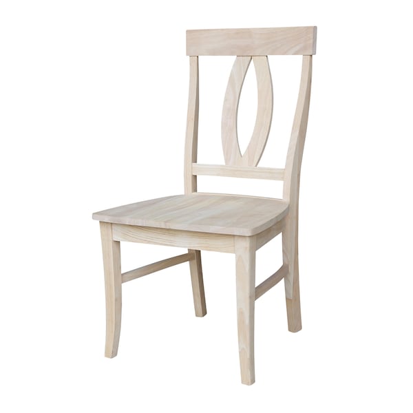 International Concepts Set of 2 Verona Chairs, Unfinished - C-170P