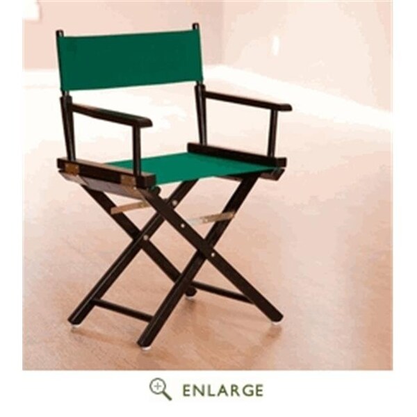 Casual Home Casual Home 200-02-021-32 18 in. Directors Chair Black Frame with Hunter Green Canvas - 200-02/021-32