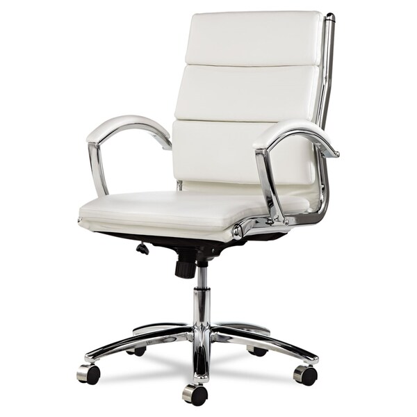 Alera Executive Chair Neratoli(TM) Mid-Back Slim Profile Chair, Arched Arms, 19" to 22-1/2" Height - ALENR4206