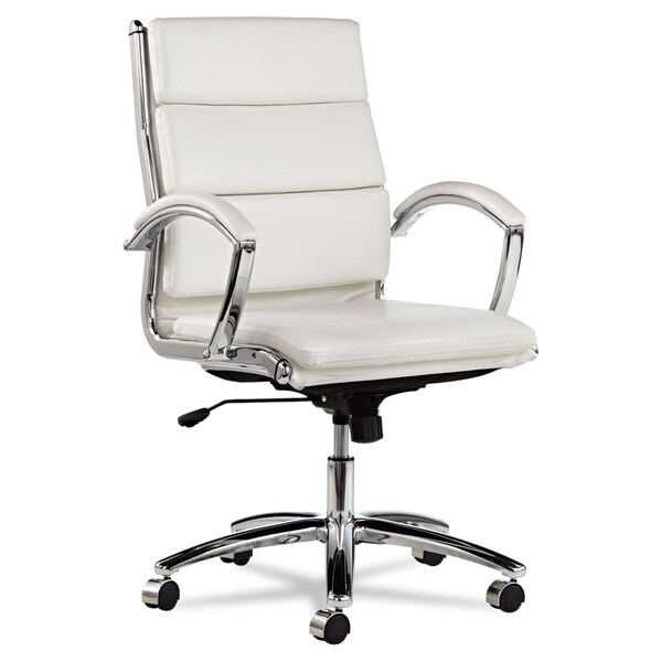 Alera Executive Chair Neratoli(TM) Mid-Back Slim Profile Chair, Arched Arms, 19" to 22-1/2" Height - ALENR4206