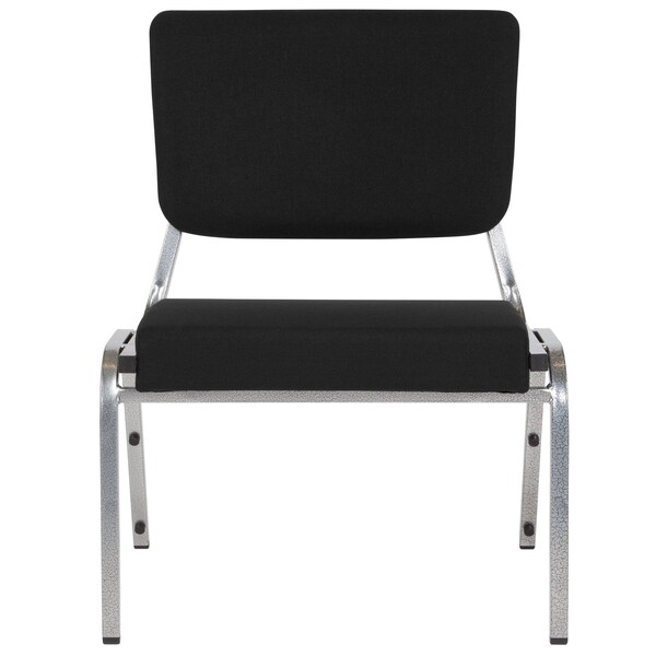Flash Furniture Hercules Medical Waiting Room Chair, Black Back, 26-1/2 in W 23-1/2" L 34" H, Fabric Seat - XU-DG-60442-660-2-BK-GG