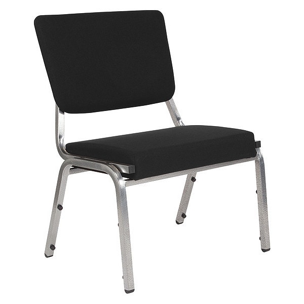 Flash Furniture Hercules Medical Waiting Room Chair, Black Back, 26-1/2 in W 23-1/2" L 34" H, Fabric Seat - XU-DG-60442-660-2-BK-GG