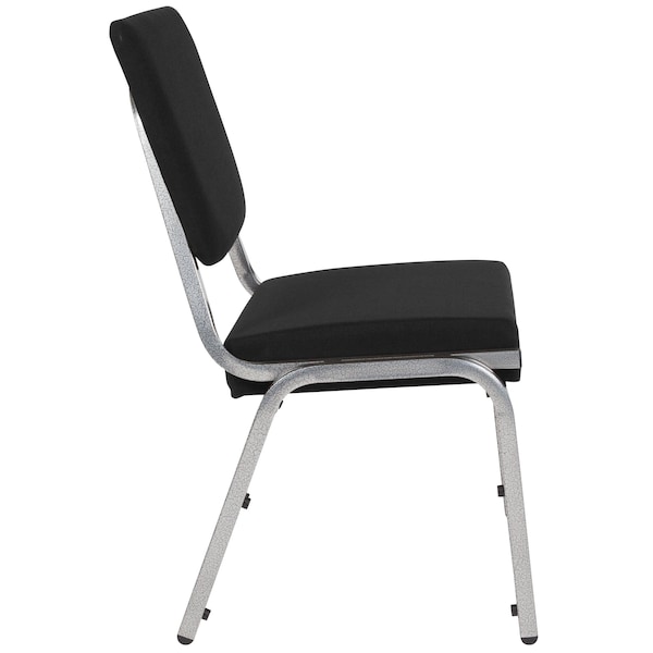 Flash Furniture Hercules Medical Waiting Room Chair, Black Back, 26-1/2 in W 23-1/2" L 34" H, Fabric Seat - XU-DG-60442-660-2-BK-GG