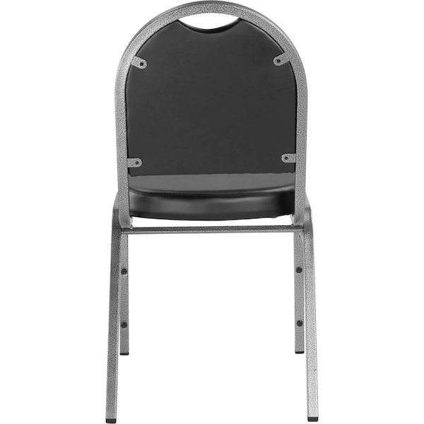 National Public Seating Stacking Chair, 9200 Series, Vinyl Black - 9210-SV