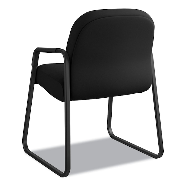 Hon Pillow-Soft Chair, Black Back, 23-1/4 in W 27-3/4" L 36" H, Fixed Loop, Fabric Seat - H2093.CU10.T