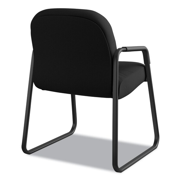 Hon Pillow-Soft Chair, Black Back, 23-1/4 in W 27-3/4" L 36" H, Fixed Loop, Fabric Seat - H2093.CU10.T