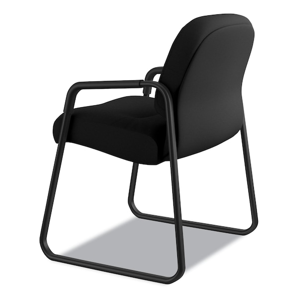 Hon Pillow-Soft Chair, Black Back, 23-1/4 in W 27-3/4" L 36" H, Fixed Loop, Fabric Seat - H2093.CU10.T