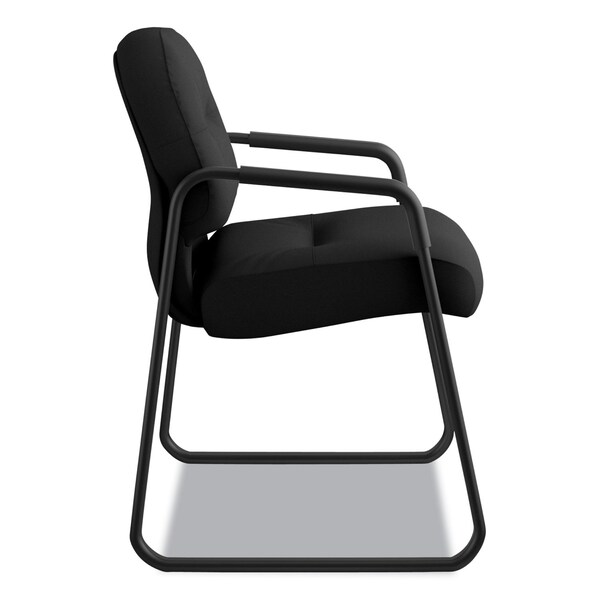 Hon Pillow-Soft Chair, Black Back, 23-1/4 in W 27-3/4" L 36" H, Fixed Loop, Fabric Seat - H2093.CU10.T
