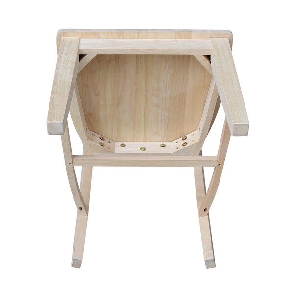 International Concepts Set of 2 Creekside X-Back Chairs, Unfinished - C-27P