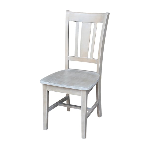 International Concepts San Remo Splatback Chair, Washed Gray Taupe - 1C09-10