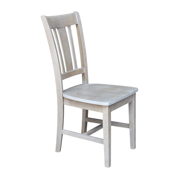 International Concepts San Remo Splatback Chair, Washed Gray Taupe - 1C09-10
