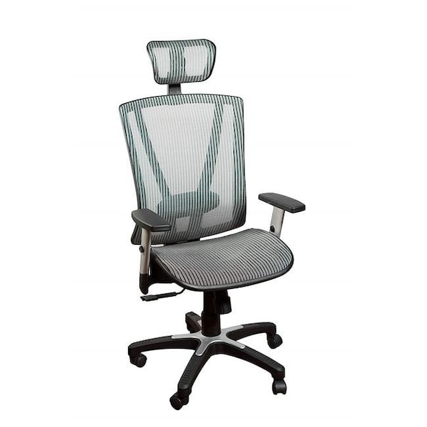 Ergomax Office Ergomax Office MSH112GR Medium Fully Meshed Ergo Office Chair with Headrest - Gray - MSH112GR
