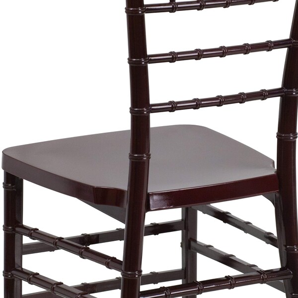 Flash Furniture Hercules Premium Chiavari Chair, 15-3/4 in W 18-1/2" L 36-1/2" H - LE-MAHOGANY-GG