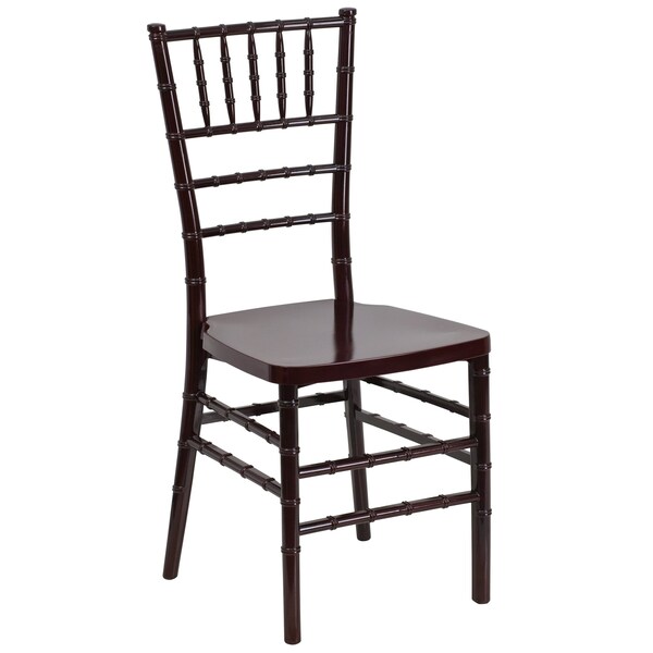 Flash Furniture Hercules Premium Chiavari Chair, 15-3/4 in W 18-1/2" L 36-1/2" H - LE-MAHOGANY-GG