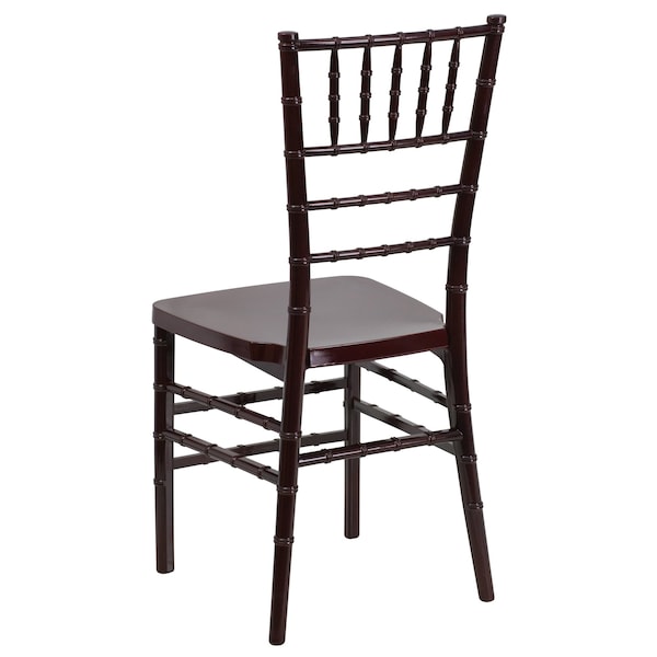 Flash Furniture Hercules Premium Chiavari Chair, 15-3/4 in W 18-1/2" L 36-1/2" H - LE-MAHOGANY-GG