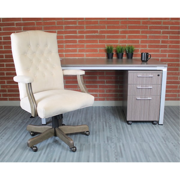 Boss Executive Champagne Velvet With Driftwood Finish Frame - B905DW-CMP