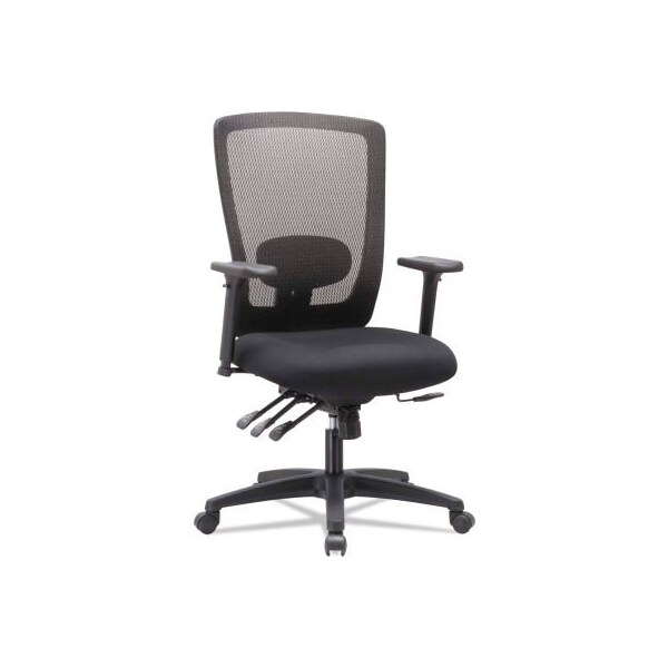 Alera Alera Mesh High-Back Multifunction Chair - Black - Envy Series - NV41M14