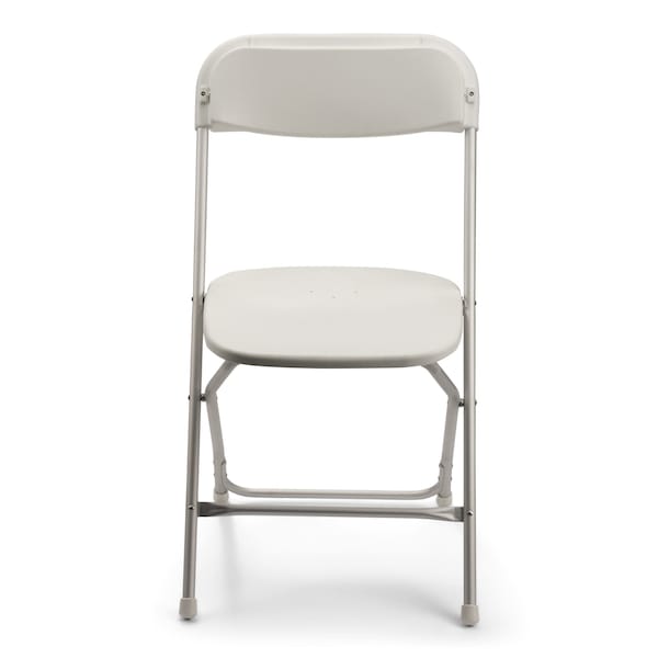Atlas Commercial Products TitanPRO Aluminum Plastic Folding Chair, White - PFC2-ALUM-WH