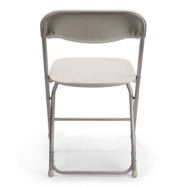 Atlas Commercial Products TitanPRO Aluminum Plastic Folding Chair, White - PFC2-ALUM-WH