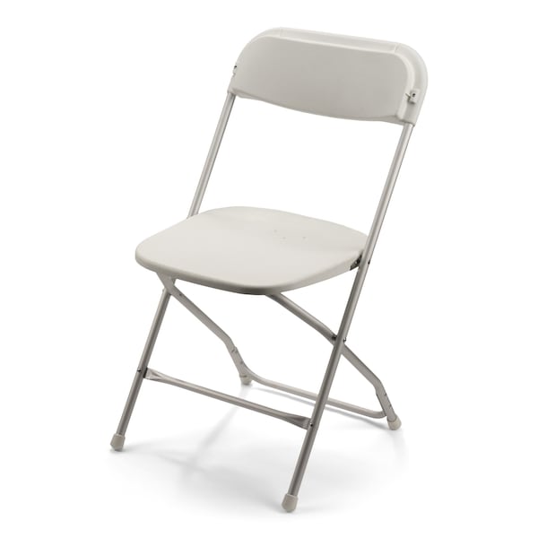 Atlas Commercial Products TitanPRO Aluminum Plastic Folding Chair, White - PFC2-ALUM-WH