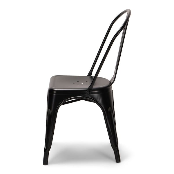 Atlas Commercial Products Titan Series Industrial Metal Chair, Black - MSC9BLK