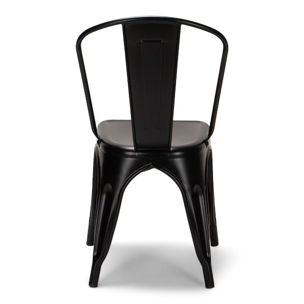Atlas Commercial Products Titan Series Industrial Metal Chair, Black - MSC9BLK