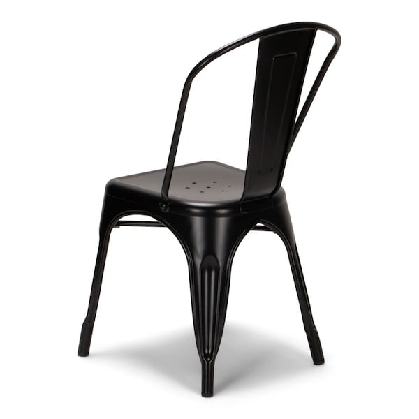 Atlas Commercial Products Titan Series Industrial Metal Chair, Black - MSC9BLK