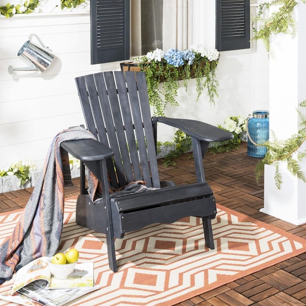 Safavieh Mopani Chair, Dark Slate Gray - PAT6700K