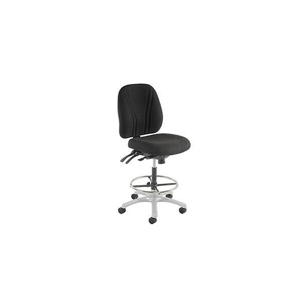 Global Industrial Manager Stool - 360° Footrest Without Arms - Black - 808698BK