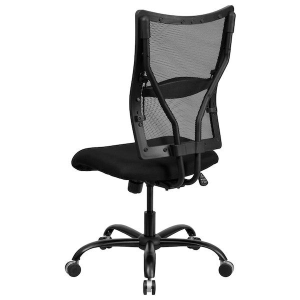 Flash Furniture Contemporary Chair High Back Chair, Big and Tall, Black, 17-1/2" to 20-3/4" Height, Foam, Black - WL-5029SYG-GG