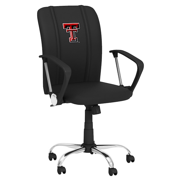 Dreamseat Curve Task Chair with Texas Tech Red Raiders Logo - XZOCCURVE-PSCOL13440